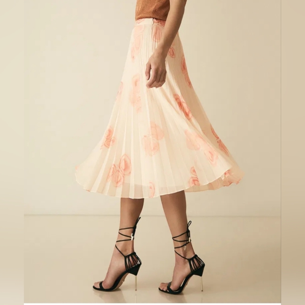 Reiss Ava Pleated Skirt Size 4